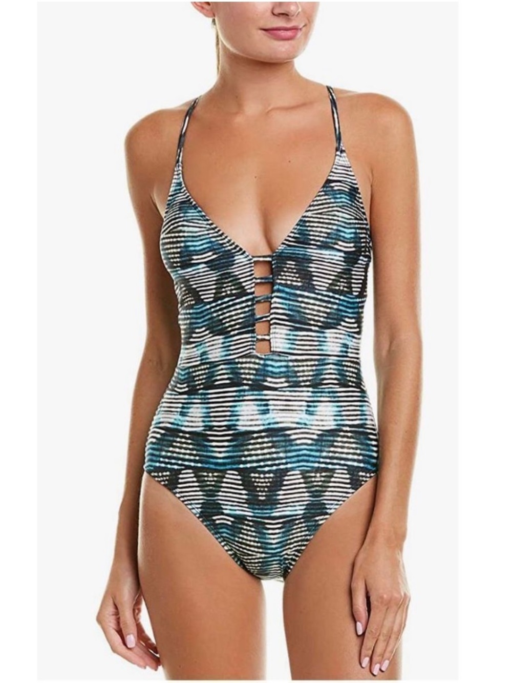 {La Blanca} Keyhole One Piece Swimsuit